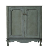 30" Vintage Bathroom Vanity with Rectangle Ceramic Sink, Bathroom Vanity Cabinet with Antique N817P245316B