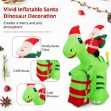 8 Feet Christmas Decoration Inflatable Santa Claus Dinosaur Decoration 44282423