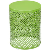 Outdoor Nesting Side Table Set of 3, Round Patio Accent Table, Metal Frame End Table for Indoor 99010573