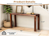 46 inch Pinewood Table, Console Table Entrance Table, Narrow Sofa Table for Living Room 02179294