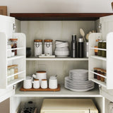 71'' Farmhouse Kitchen Pantry Sideboard with Cabinet and Drawer, Multifunctional Kitchen Buffet with W2557P294895