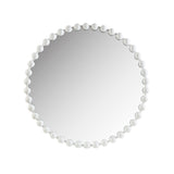 Beaded Round Wall Mirror 36"D B03599373