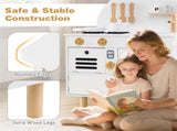 White Wooden Kids Play Kitchen with Interactive Stove & Sink, ASTM/CPSIA Compliant Pretend Cooking 58079730