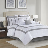 Queen 8 Piece Embroidered Comforter Set B03594957
