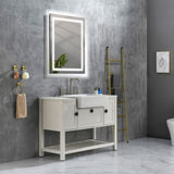 40x30 Inch LED Bathroom Mirror with Frontlit and Backlit, Wall Mounted Vanity Mirror with Smart 64837400