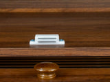 Bookcase Contemporary Closed Back Glass Doors Office Storage Cabinet Floor-to-Ceiling Low Cabinet W331P195805