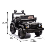 ZUN Licensed 2015 Land Rover Defender 90,24V Kids Ride On XXL Car W/Parents Control,2wd,Four-wheel W1396P190413