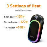 ZUN Hand Warmer Rechargeable Heater Portable: 10000mAh Hands Warmer with Color Lights , 1 Pack Mini 76863585
