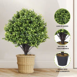 ZUN High quality decoration topiary plants artificial tree Green Artificial Tree Three branches of W2945P220539