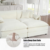 Oversized 41.73" Sofa Chair, Modern Upholstered Armchair with 1 Toss Pillow, Modular Sectional Sofa W3163P269202