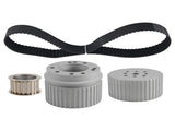 Long Water Pump Billet Aluminum Gilmer Belt Drive Pulley Kit fit for Chevy 283 327 61018244