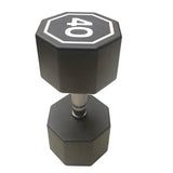 40LBS APOLLO IR3920 Premium Octagonal Dumbbell, Large Numbers, Hard Chrome Plated Handle Dumbbells 75625229