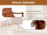 Modern Accent Chair with Rubber Wood Legs, Upholstered Lounge Armchair with Neck & Lumbar Pillow for 89834523
