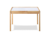 Gibson 3-Piece Dry Erase Kids Table & Two Chair Set, Natural B022P174726