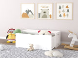 Kids Toy Storage Organizer with Rolling Drawer Modern Wooden Toy Chest with Wheels, Large Pull-Out 36026039