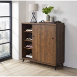 ZUN Oak Shoe Cabinet with 2 Sliding Doors B062P209190