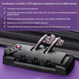 3 Piece Luggage Set Hardside Spinner Suitcase with TSA Lock 20" 24" 28" Available 83145611
