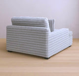 Man Wah Presley Corduroy Chaise Armchair, Fog B2707P311001