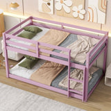 Solid Wooden , Solid Rubber Wooden Twin over Twin Loft Bed with Ladder ,Upper and Bottom Bed W504P208048