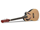 41 inch Cutawary Round Back Acoustic Guitar Spruce Top Grape Hole Burlywood 38803516