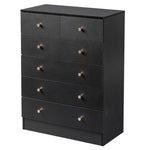 ZUN [FCH] Modern Simple 6-Drawer Dresser Black 17252659