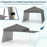 14 X 9.2 FT Pop up Canopy Tent - Gray 69058499