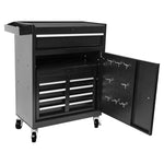 ZUN Rolling Garage Workshop Organizer Detachable 5 Drawer Tool Chest with Large Storage Cabinet and W1239137223