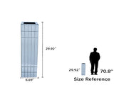 Tall Floor Vase 29.92" Mirrored Floor Vase for Home Decor Large Cube Vase in Silver for Dried 68427713
