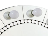 Farai Glam Mirrored & Faux Crystal Diamonds Wall Dcor Mirror B2726P244349