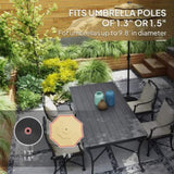 Black Round Patio Umbrella Base Holder 14350480