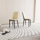 A set of 2 dining chair, modern style chair made of high-quality PU Leather fabric with thick soft W2189P168412