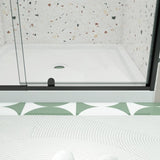32-36" W x 72" H Piovt Swing Glass Shower Door,Pivot Frame Sliding Shower Door with 1/4" Clear W2122P298100