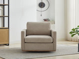30.7"W Square Upholstered Swivel Accent Chair and Comfy Accent Single Sofa 360 Degree Club W3188P280021