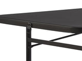 6 Foot Bi-Fold Plastic Folding Table, Black 70476020