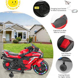 12V Electric Motorcycle for Kids, Powered Toy Motorcycle, Child Motorcycle Ride On with Light Wheels 68458242