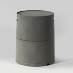 ZUN Steel Propane Tank Cover Round Tank Holder Hide-away Side Table W853P202182