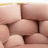 Luxury modern simple leisure velvet single sofa chair bedroom lazy person household dresser stool W117067860