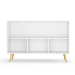 ZUN Kids bookcase with Collapsible Fabric Drawers, Children's Book Display, Toy Storage Cabinet 00040385