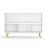 ZUN Kids bookcase with Collapsible Fabric Drawers, Children's Book Display, Toy Storage Cabinet 11190729