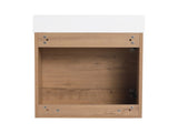 18'' Floating Wall-Mounted Bathroom Vanity with White Resin Sink & Soft-Close Cabinet Door W999P180170