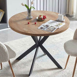 ZUN Table Leg Only!! Easy-Assembly Round Dining Table,Coffee Table for Cafe/Bar Kitchen Dining Office W116485025