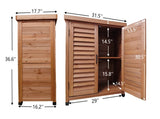 Potting Bench with Storage Cabinet and Metal Table Top for Outdoor Patio, Garden Furniture Wood 32240140