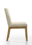 ZUN Jasper Set of 2 Driftwood Finish Contemporary Beige Fabric 19"W Dining Chair B061125418