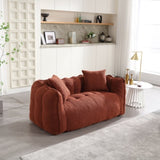 Soft beanbag chair with high resilience foam core for two people. The comfortable square recliner W1996P183170