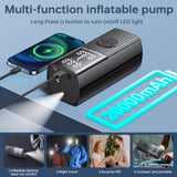 ZUN Tire Inflator Portable Air Compressor - 20000 mAh Rechargeable Air Pump -150 PSI Tire Inflation, 44261112