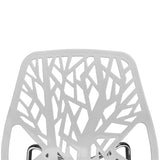 4pcs Bird's Nest Style Lounge Chair White 43246138