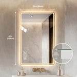 ZUN 48*32 inch Bathroom Mirror with Led Lights , Anti-Fog Lighted Vanity Mirrors for Wall Mounted, 3 W2709P179149