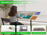 Wooden 1500 Piece Puzzle with Drawer, 35"*27.17" Adjustable Puzzle, 360&deg Tilting Puzzle W2641P306741