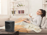 Portable Ceramic Space Heater,1500W Electric Heater with 90&degOscillation,Remote Control,12H 29240890