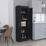 ZUN Nepal Pantry Cabinet, Space-Efficient 2-Door Design with Multiple Shelves B200P173198